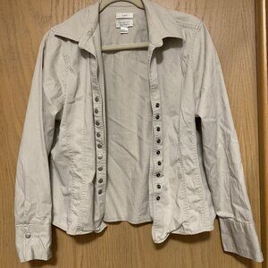 Christopher & Banks beige short jacket size L